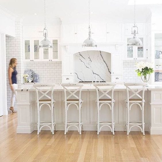 Hamptons style kitchen island