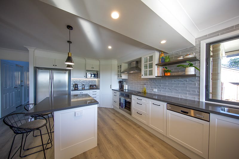 Beautiful new kitchen with wood floors