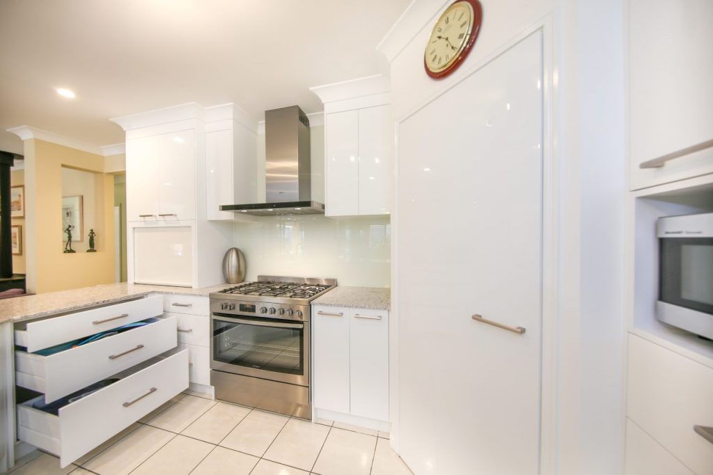 Kitchen Stove and Pantry Door