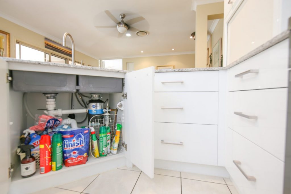 Cabinet Doors Beneath Kitchen Sink