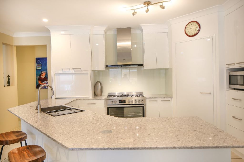 Kitchen Setting With Barstools